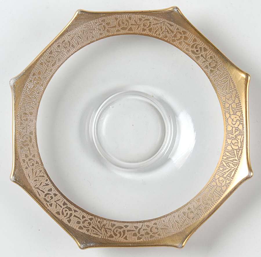 Rambler Rose Clear (Stem 14196) Saucer Only by Tiffin-Franciscan-1