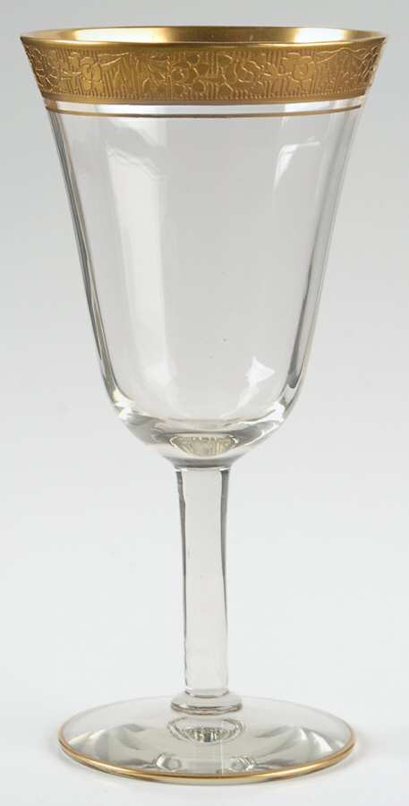 Rambler Rose Clear (Stem 14196) Water Goblet by Tiffin-Franciscan-1