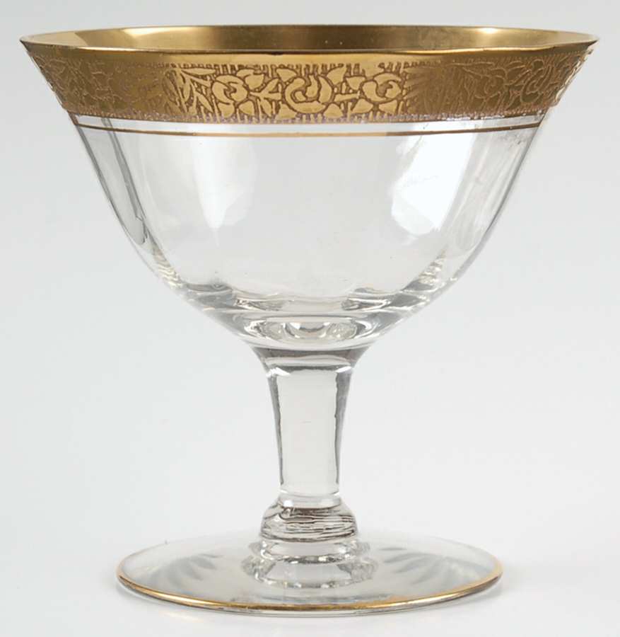 Rambler Rose Clear (Stem 14196) Low Sherbet by Tiffin-Franciscan-1