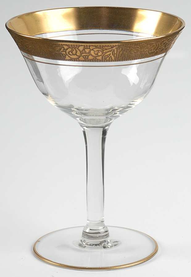 Rambler Rose Clear (Stem 14196) Champagne/Tall Sherbet by Tiffin-Franciscan-1