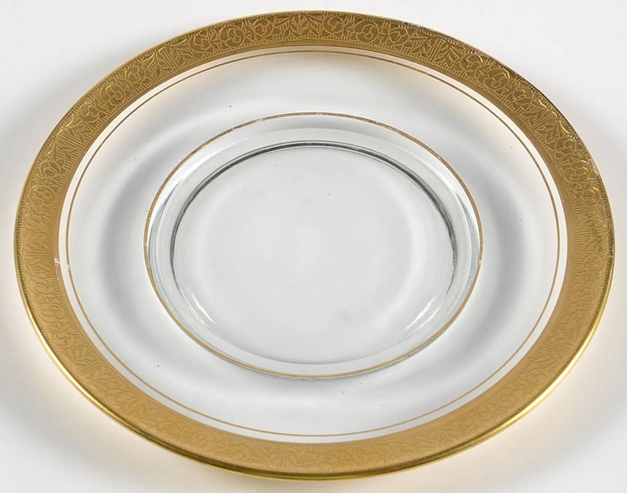 Rambler Rose Clear (Stem 14196) 7" Salad Plate by Tiffin-Franciscan-1