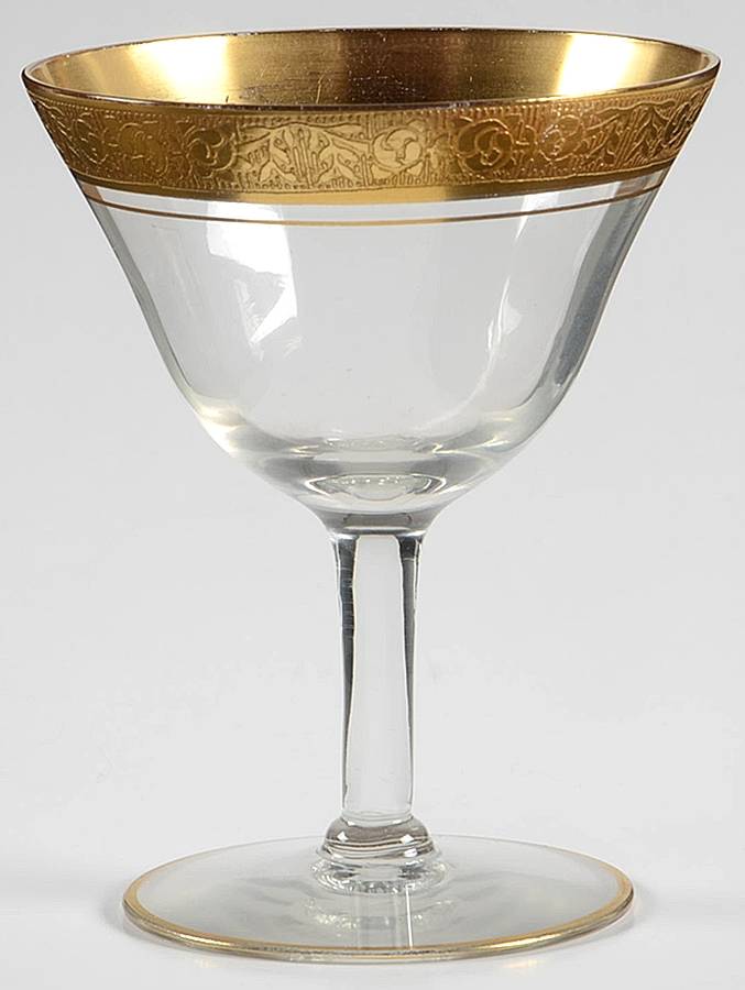 Rambler Rose Clear (Stem 14196) Champagne/Tall Sherbet by Tiffin-Franciscan-1