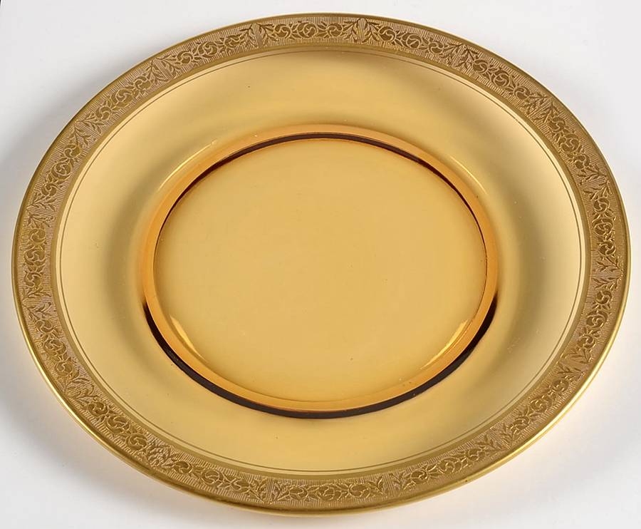 Rambler Rose Amber (Stem 14196) Salad Plate by Tiffin-Franciscan-1