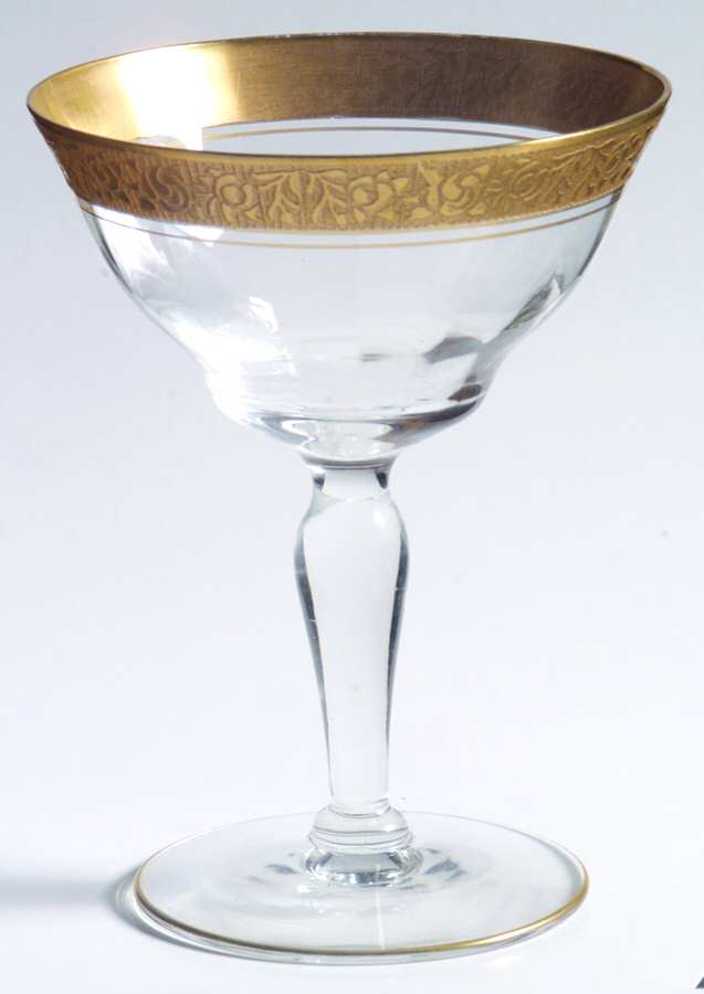Rambler Rose Clear (Stem 15042) Low Sherbet by Tiffin-Franciscan-1