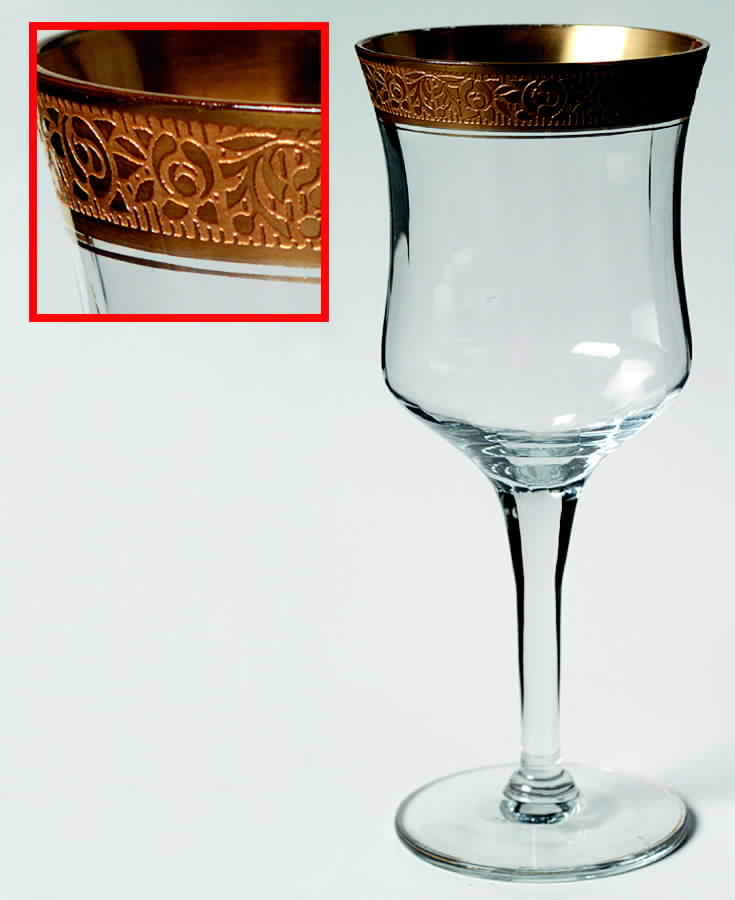 Rambler Rose Clear (Stem 14188) Water Goblet by Tiffin-Franciscan-1