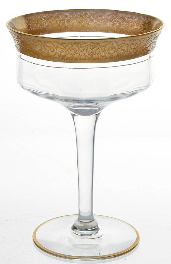 Rambler Rose Clear (Stem 14188) Champagne/Tall Sherbet by Tiffin-Franciscan-1