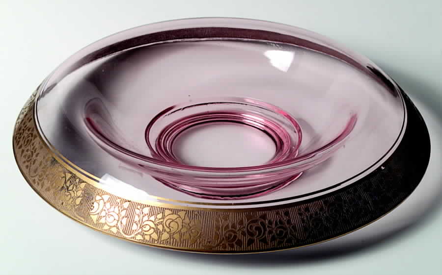 Rambler Rose Pink (Stem 14196) 12" Rolled Edge Bowl by Tiffin-Franciscan-1