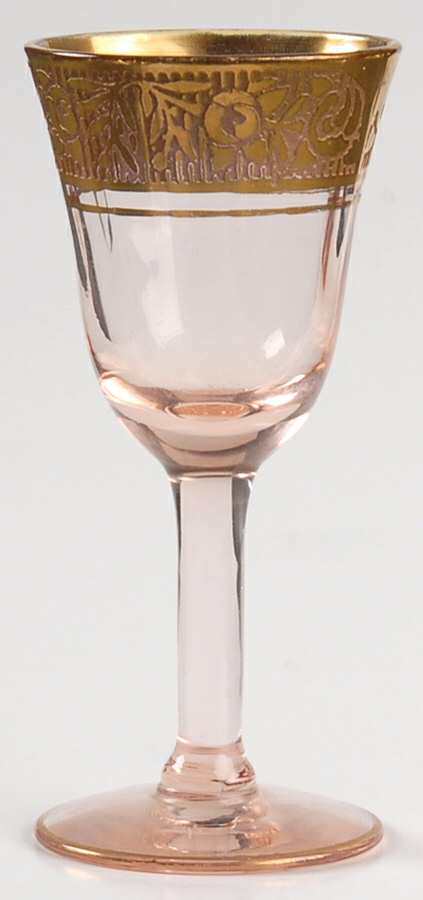 Rambler Rose Pink (Stem 14196) Cordial Glass by Tiffin-Franciscan-1