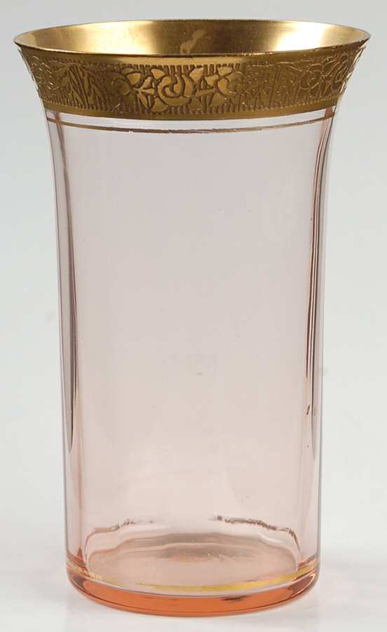 Rambler Rose Pink (Stem 14196) 8 Oz Flat Tumbler by Tiffin-Franciscan-1