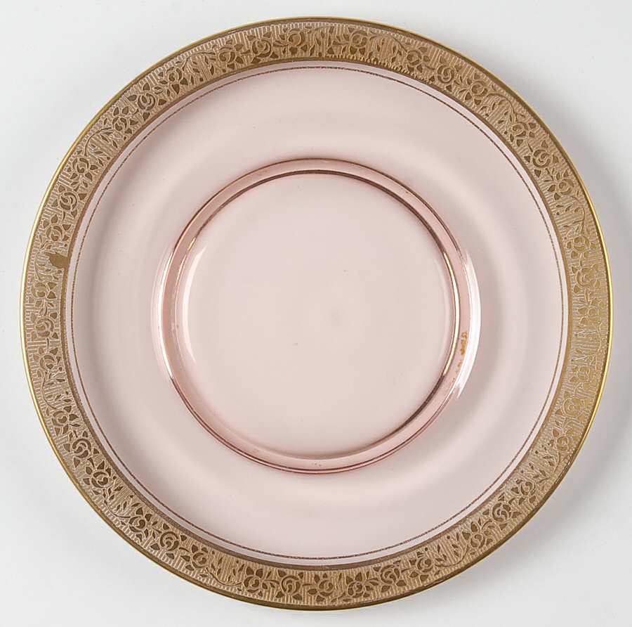 Rambler Rose Pink (Stem 14196) Luncheon Plate by Tiffin-Franciscan-1
