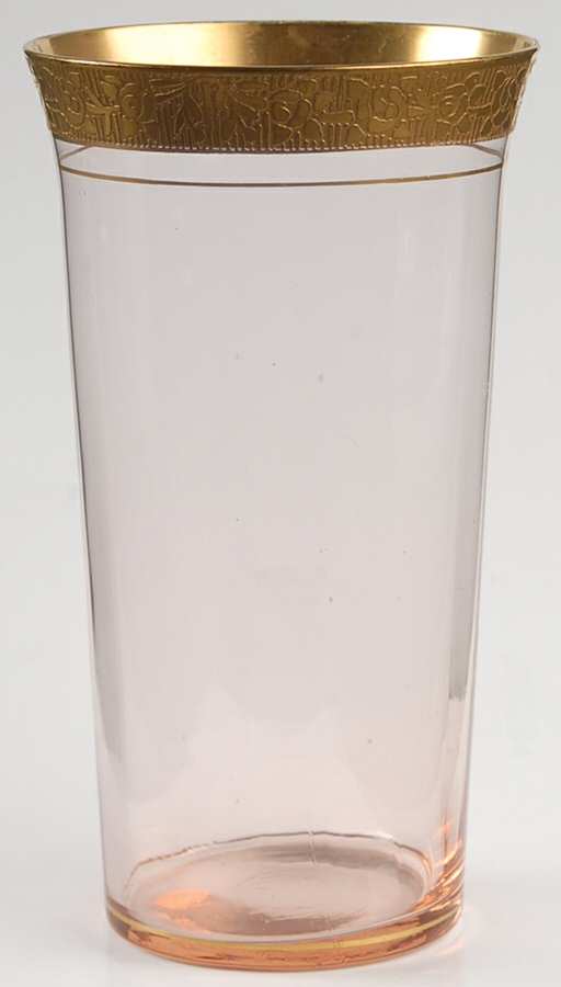 Rambler Rose Pink (Stem 14196) 11 Oz Flat Tumbler by Tiffin-Franciscan-1