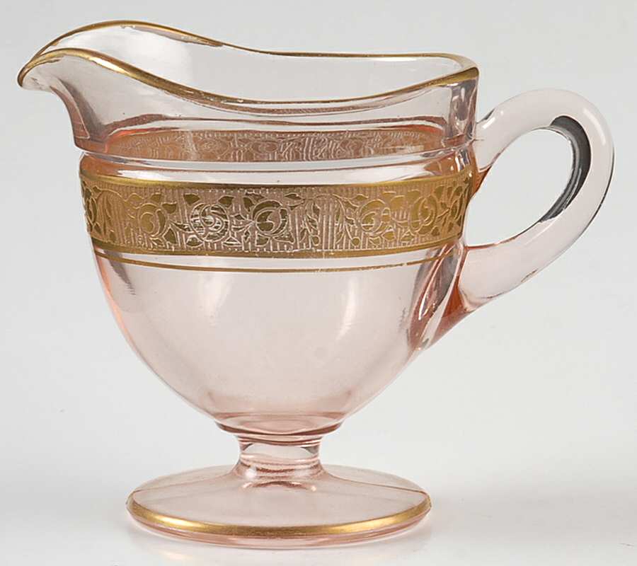 Rambler Rose Pink (Stem 14196) Creamer by Tiffin-Franciscan-1