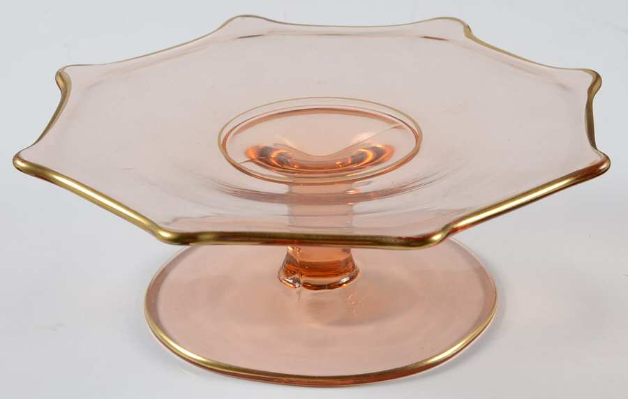 Rambler Rose Pink (Stem 14196) Cheese Stand by Tiffin-Franciscan-1