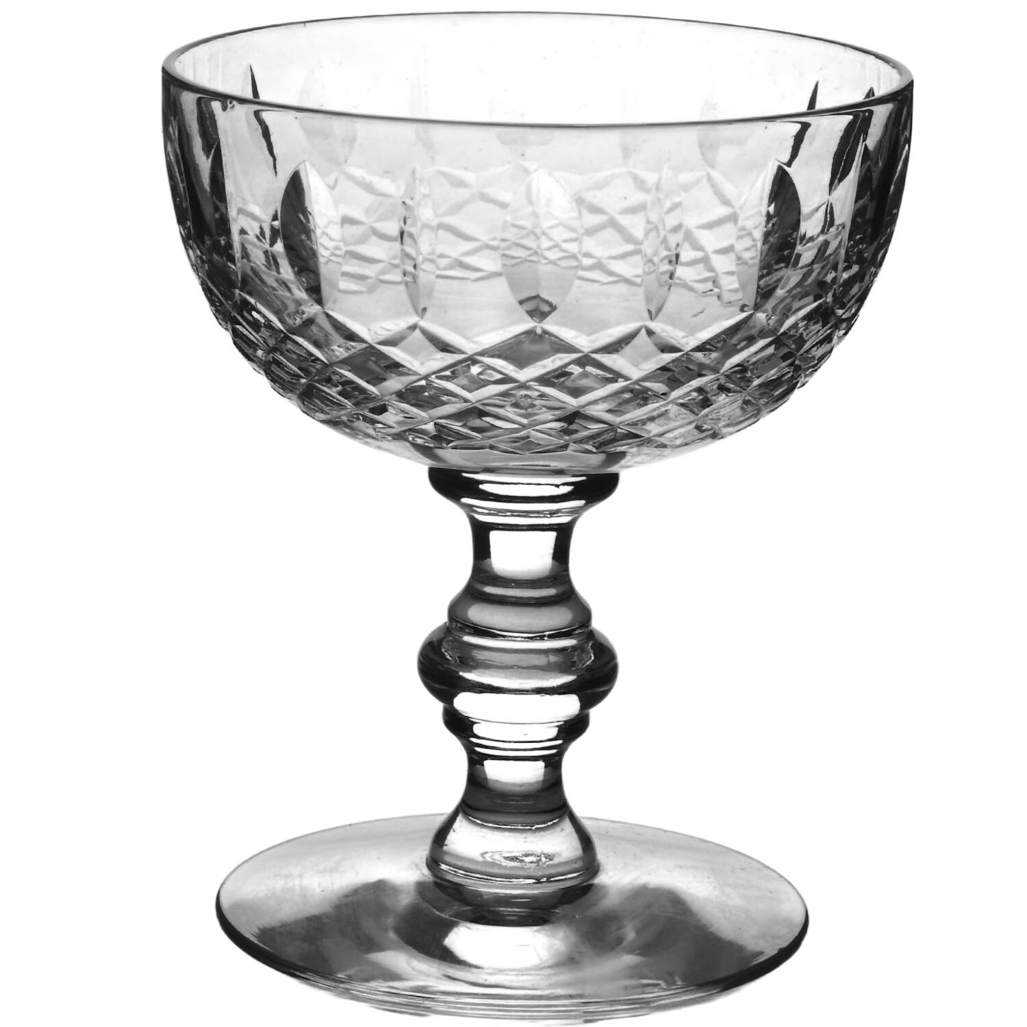 Regent (Cut) (17394) Champagne/Tall Sherbet by Tiffin-Franciscan-1
