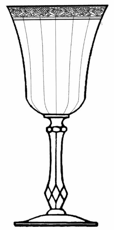 Regent (Gold Encrusted) (#17300) Water Goblet by Tiffin-Franciscan-1