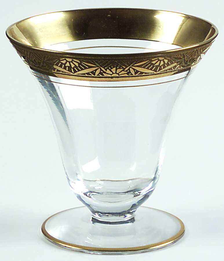 Regent (Gold Encrusted) (#17300) Oyster or Fruit Cocktail by Tiffin-Franciscan-1