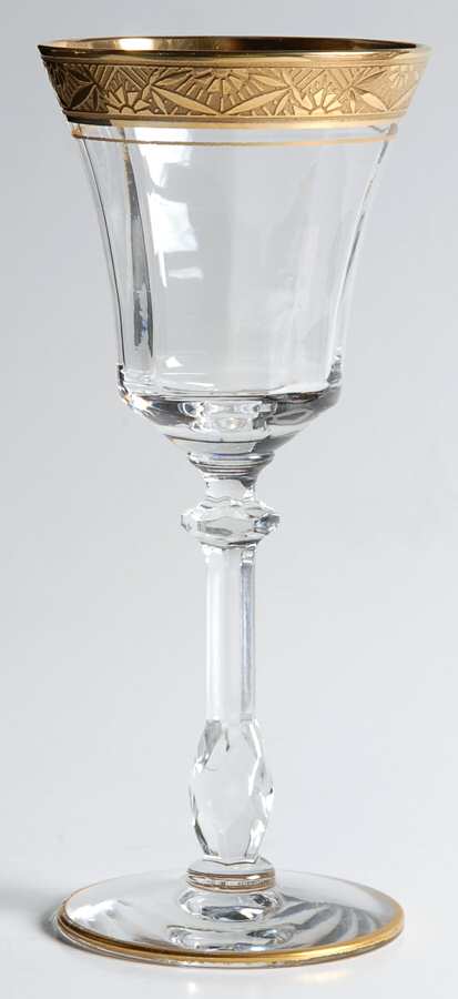 Regent (Gold Encrusted) (#17300) Wine Glass by Tiffin-Franciscan-1
