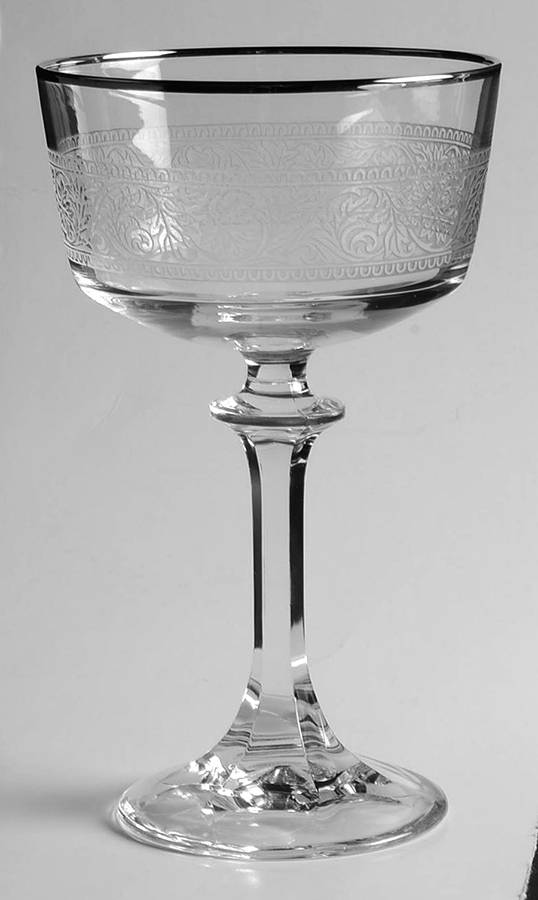 Renaissance Platinum Champagne/Tall Sherbet by Tiffin-Franciscan-1