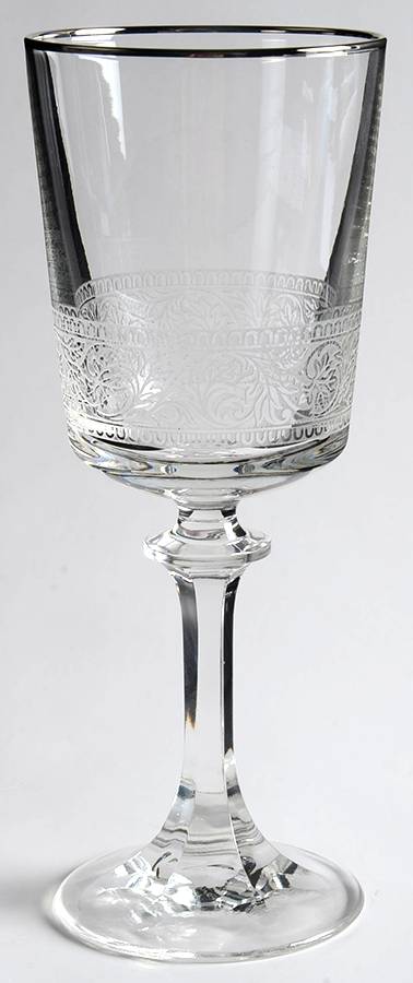 Renaissance Platinum Water Goblet by Tiffin-Franciscan-1