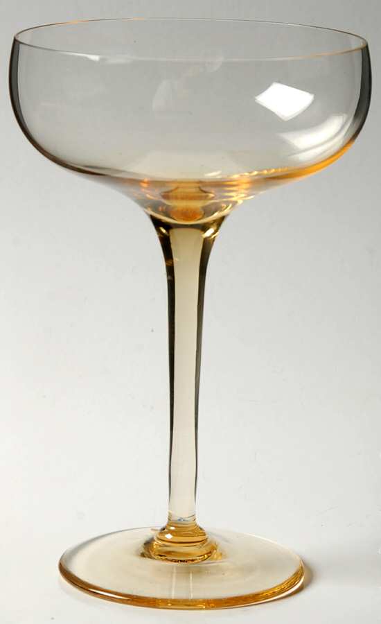 Revelation Amber (Honey) Champagne/Tall Sherbet by Tiffin-Franciscan-1