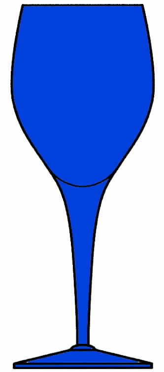 Revelation Dark Blue Water Goblet by Tiffin-Franciscan-1