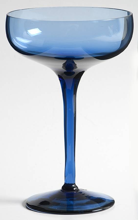 Revelation Dark Blue Champagne/Tall Sherbet by Tiffin-Franciscan-1