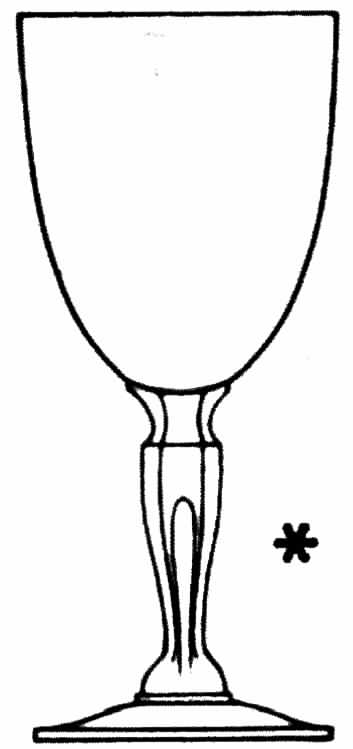 Rhapsody (No Trim) Water Goblet by Tiffin-Franciscan-1