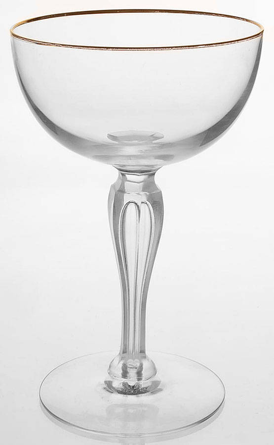 Rhapsody (Gold Trim) Champagne/Tall Sherbet by Tiffin-Franciscan-1