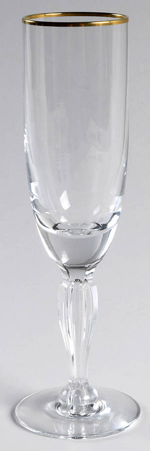 Rhapsody (Gold Trim) Fluted Champagne by Tiffin-Franciscan-1