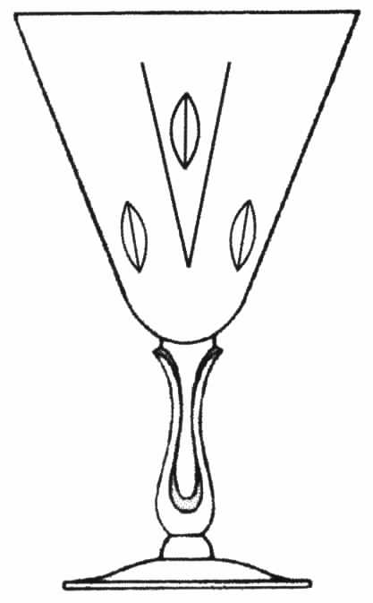 Rhapsody Water Goblet by Tiffin-Franciscan-1