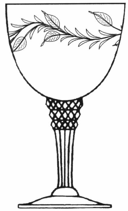 Tiffin Rhodora (Broken) Water Goblet by Tiffin-Franciscan-1