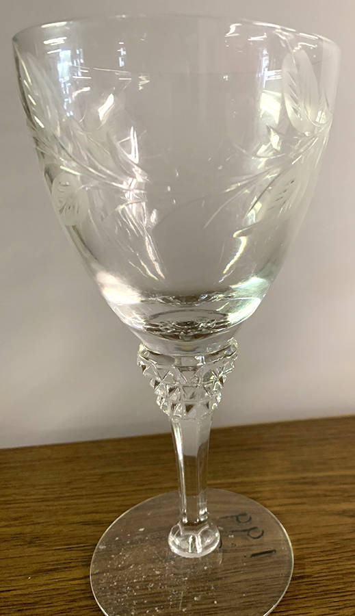 Tiffin Rhodora (Continuous Polished-Grey Cut) Water Goblet by Tiffin-Franciscan-1