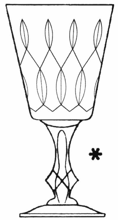Royal Diamond Water Goblet by Tiffin-Franciscan-1