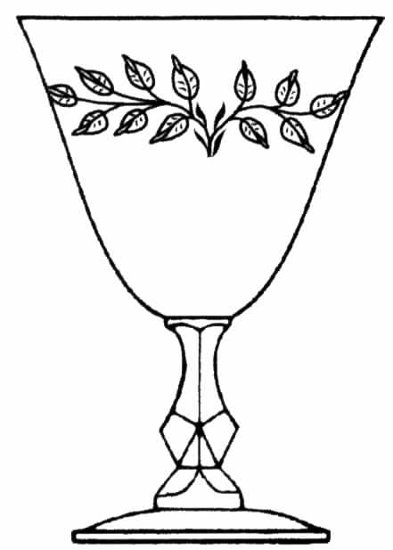 Rose Leaf Water Goblet by Tiffin-Franciscan-1