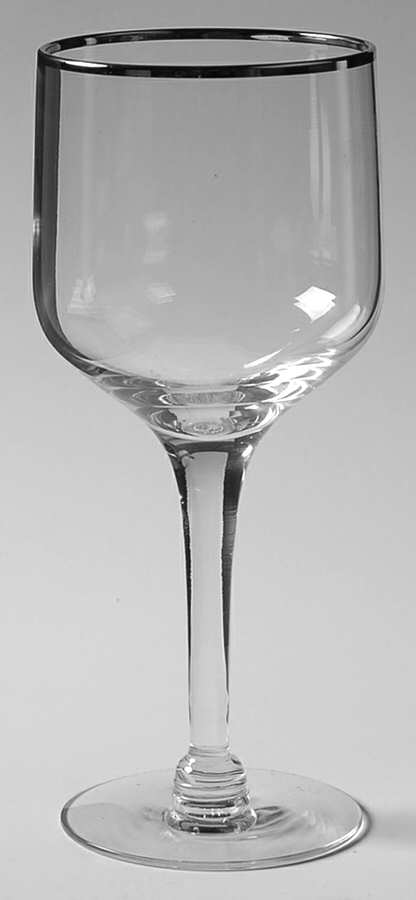 Romance (Platinum Trim) Wine Glass by Tiffin-Franciscan-1