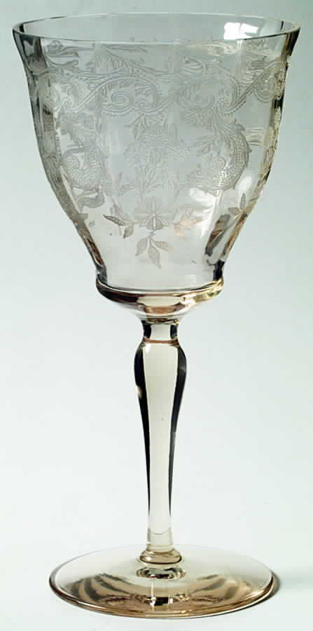 Rosalind Mandarin (Stem 15042) Water Goblet by Tiffin-Franciscan-1