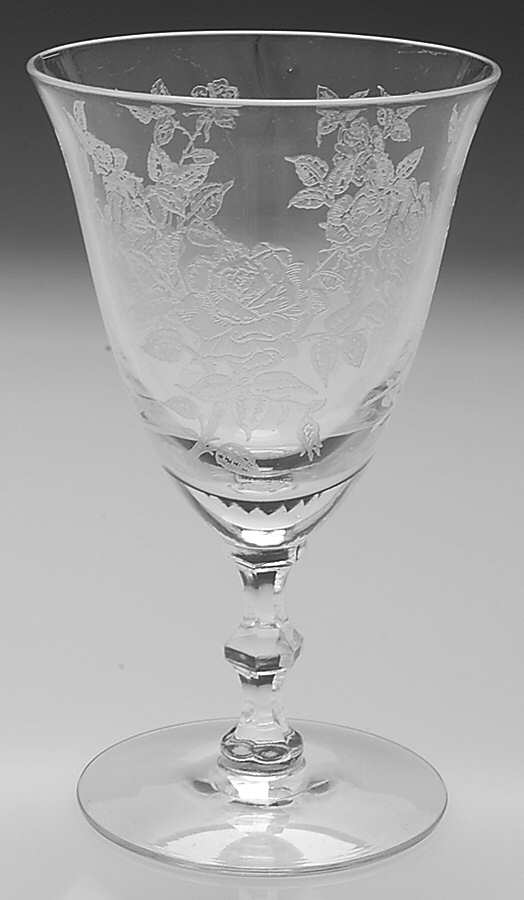 Rose (Etched) Wine Glass by Tiffin-Franciscan-1