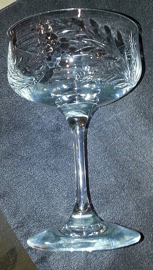 Rosemary Clear (Stem 17707) Champagne/Tall Sherbet by Tiffin-Franciscan-1