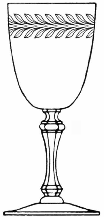 Royal Wreath Water Goblet by Tiffin-Franciscan-1