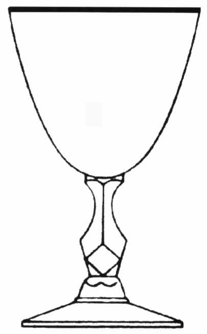 Rubicon (Platinum Trim) Water Goblet by Tiffin-Franciscan-1