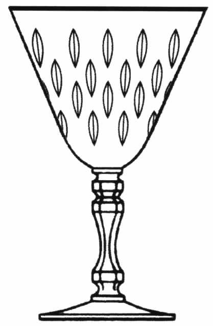 Sandra (Gold Trim) Water Goblet by Tiffin-Franciscan-1