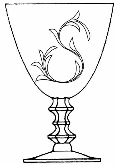 Shalimar Water Goblet by Tiffin-Franciscan-1