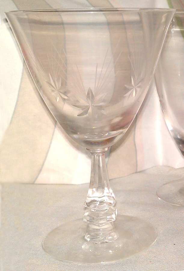 Shooting Star Water Goblet by Tiffin-Franciscan-1