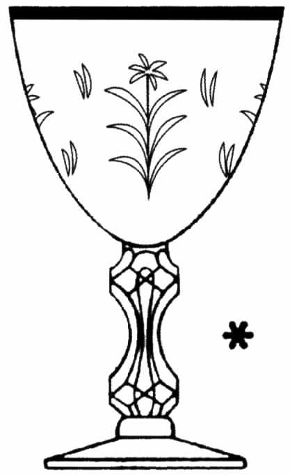 Silverdale Stem 17601 (Platinum Trim) Water Goblet by Tiffin-Franciscan-1
