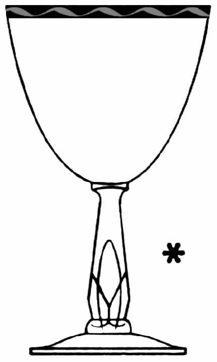 Silverstone (Platinum Trim) Water Goblet by Tiffin-Franciscan-1