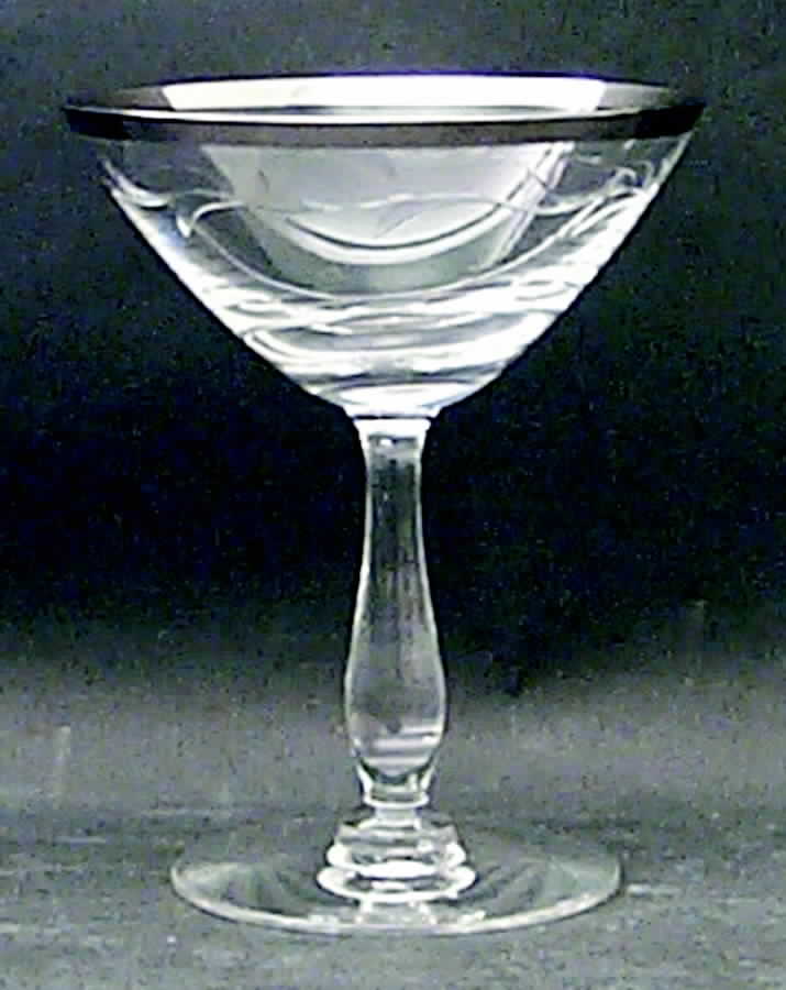 Simone (Platinum Trim) Champagne/Tall Sherbet by Tiffin-Franciscan-1