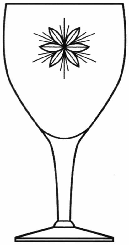 Six Point Star Water Goblet by Tiffin-Franciscan-1