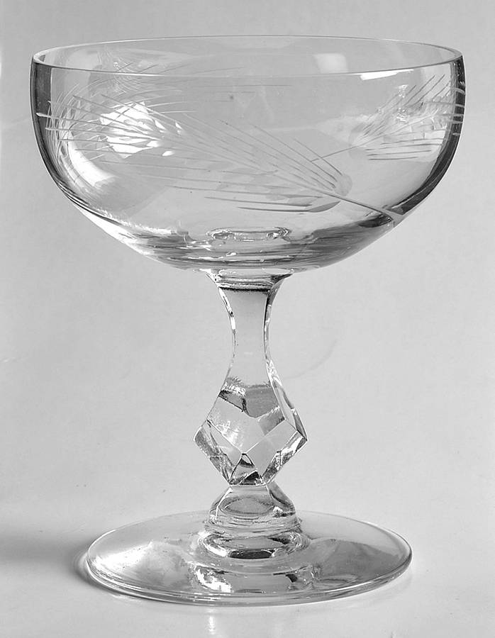 Silver Wheat (Stem 17524) Champagne/Tall Sherbet by Tiffin-Franciscan-1