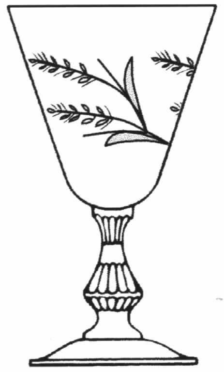 Silver Wheat (Stem D3) Water Goblet by Tiffin-Franciscan-1