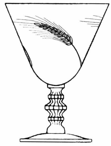 Silver Wheat (Stem 17542) Water Goblet by Tiffin-Franciscan-1